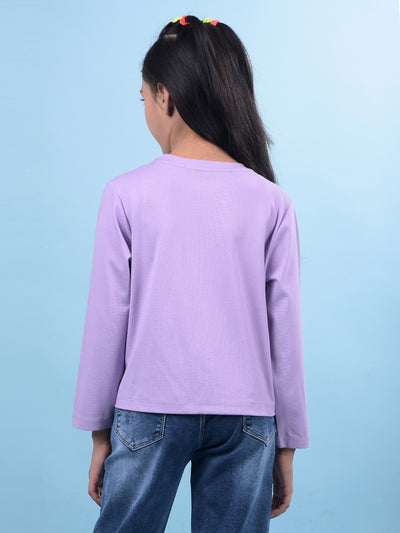Blue T-Shirt-Girls T-Shirts-Crimsoune Club