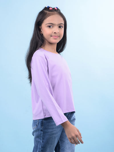 Blue T-Shirt-Girls T-Shirts-Crimsoune Club