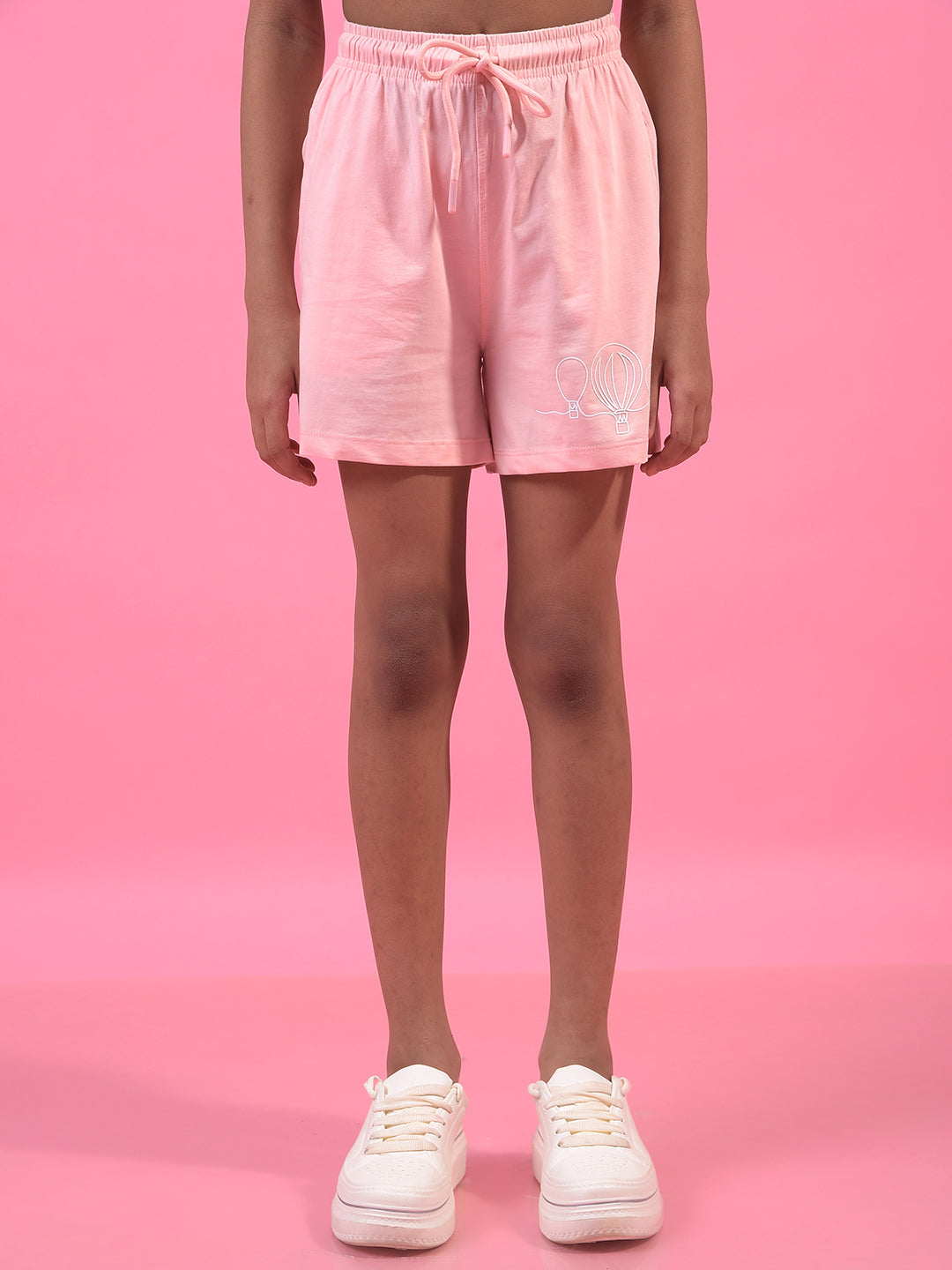Girl's Pink Shorts-Girls Shorts-Crimsoune Club