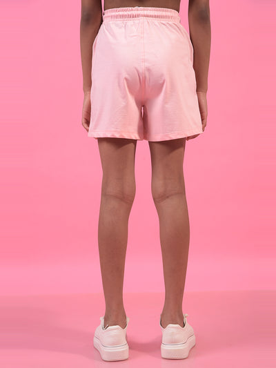 Girl's Pink Shorts-Girls Shorts-Crimsoune Club