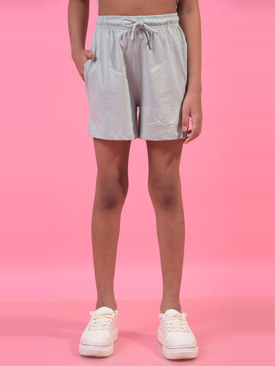 Girl's Blue Shorts-Girls Shorts-Crimsoune Club