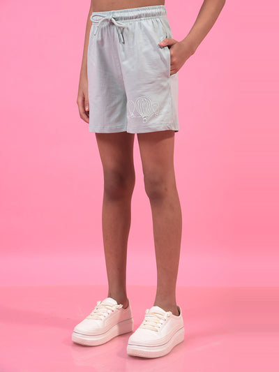 Girl's Blue Shorts-Girls Shorts-Crimsoune Club