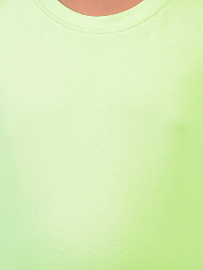 Girl's Green Embellished T-Shirt-Girls T-Shirts-Crimsoune Club
