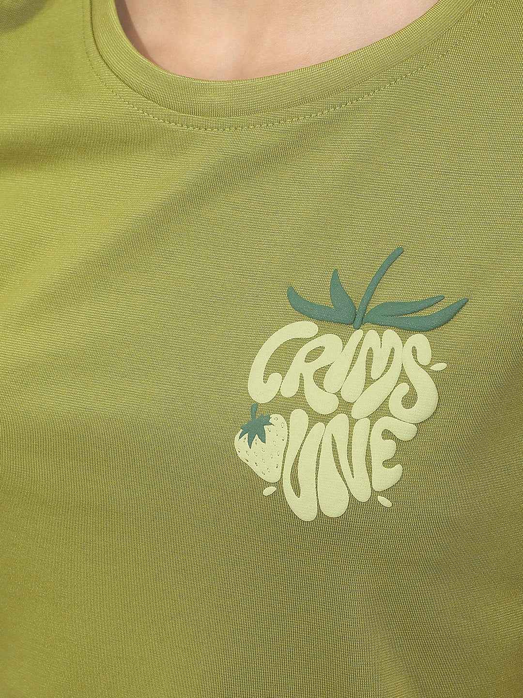 Green Graphic Print T-Shirt