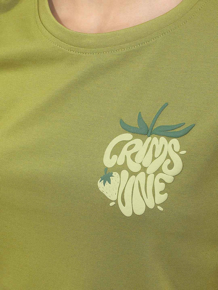 Green Graphic Print T-Shirt