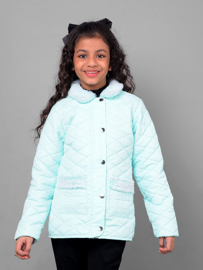 Light Green Jacket-Girls Jackets-Crimsoune Club