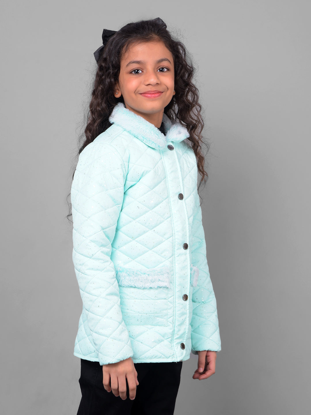 Light Green Jacket-Girls Jackets-Crimsoune Club