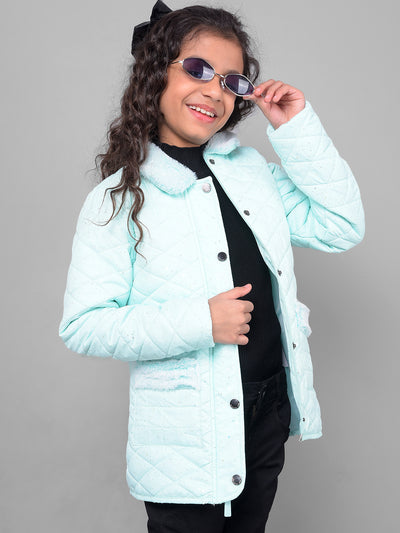 Light Green Jacket-Girls Jackets-Crimsoune Club