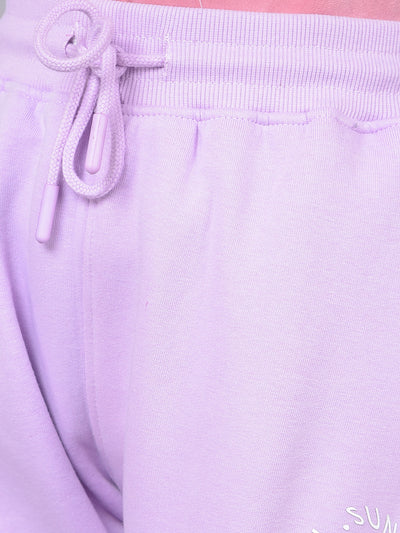 Purple Trackpant-Girls Trackpants-Crimsoune Club