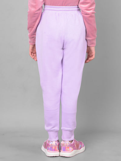 Purple Trackpant-Girls Trackpants-Crimsoune Club