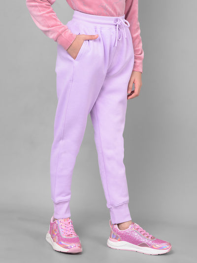 Purple Trackpant-Girls Trackpants-Crimsoune Club