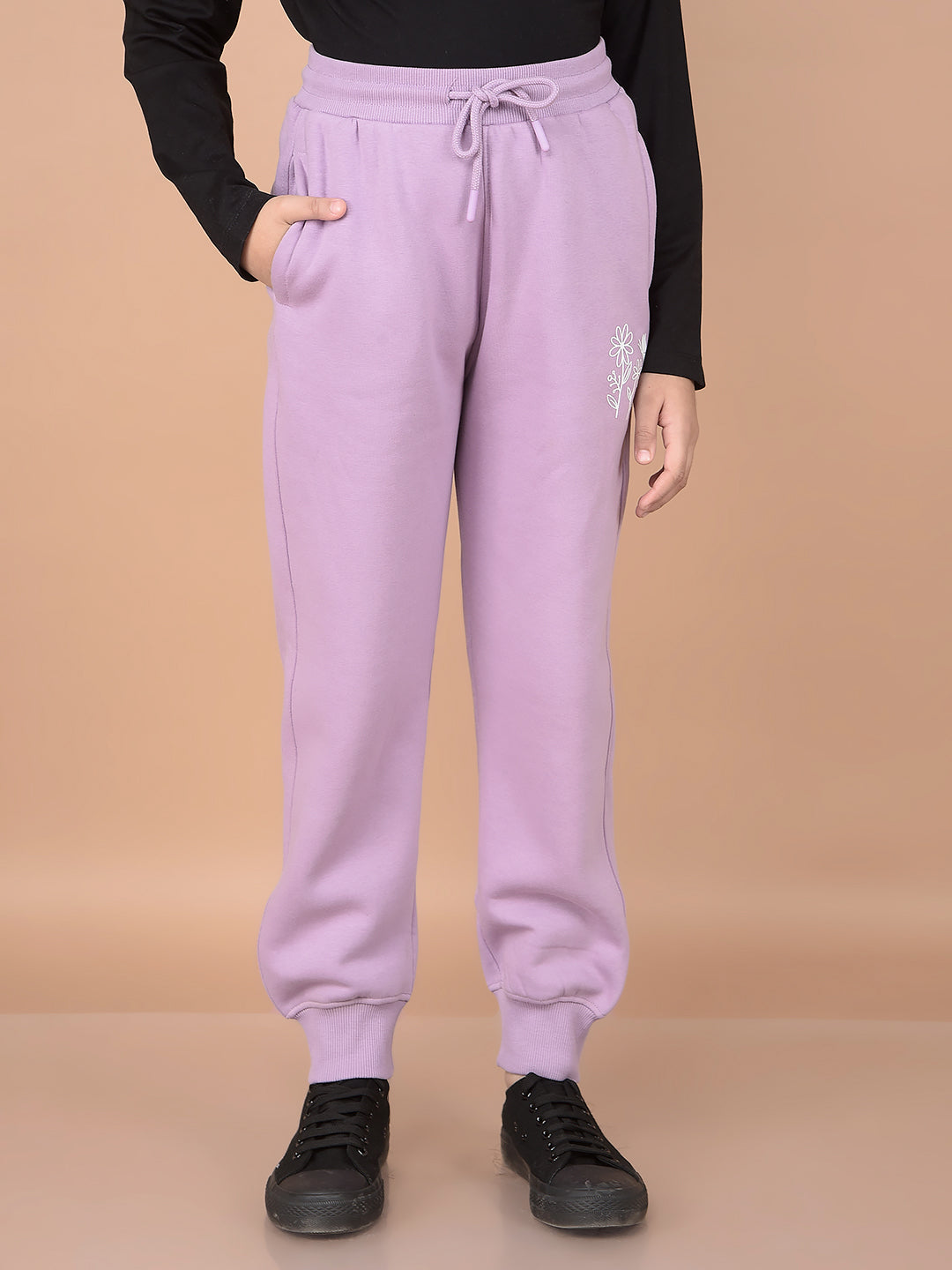 Purple Joggers-Girls Joggers-Crimsoune Club
