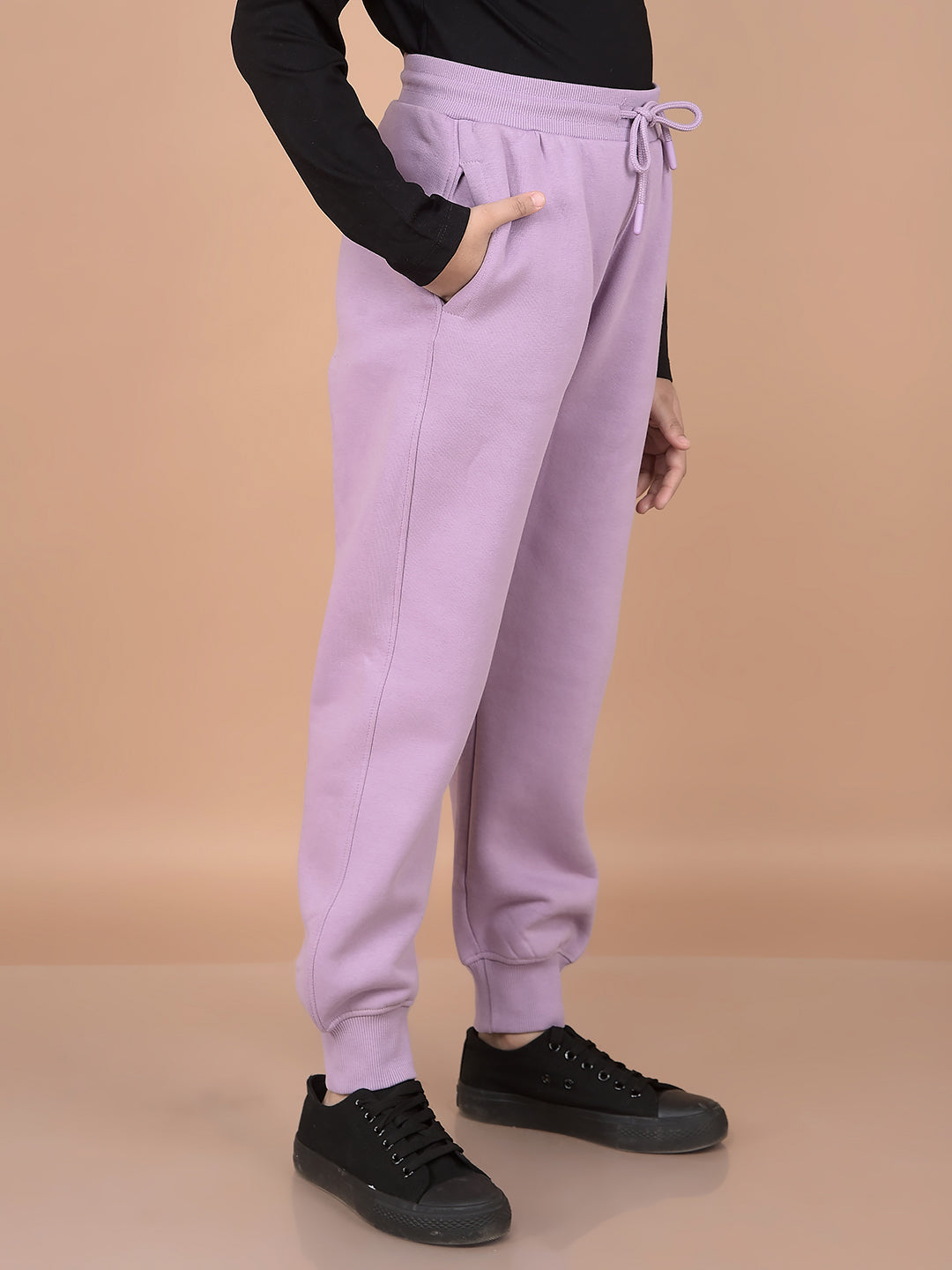 Purple Joggers-Girls Joggers-Crimsoune Club