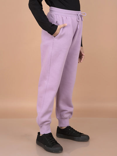 Purple Joggers-Girls Joggers-Crimsoune Club