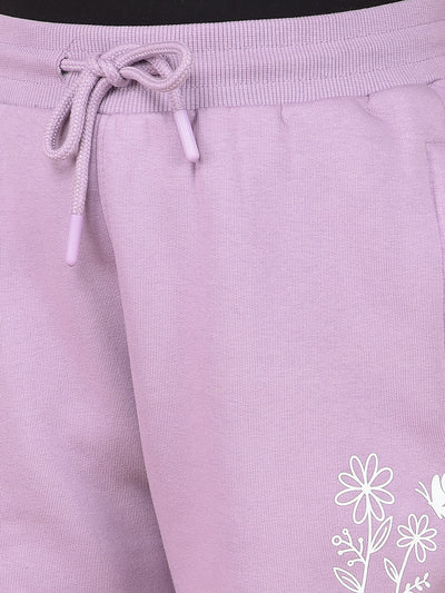 Purple Joggers-Girls Joggers-Crimsoune Club
