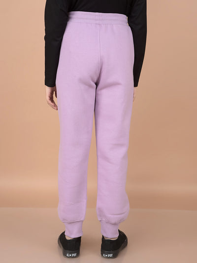 Purple Joggers-Girls Joggers-Crimsoune Club