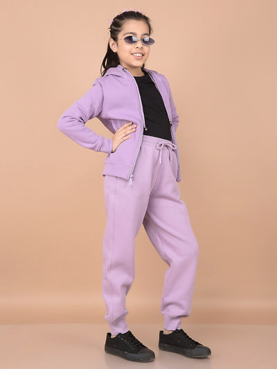 Purple Joggers-Girls Joggers-Crimsoune Club