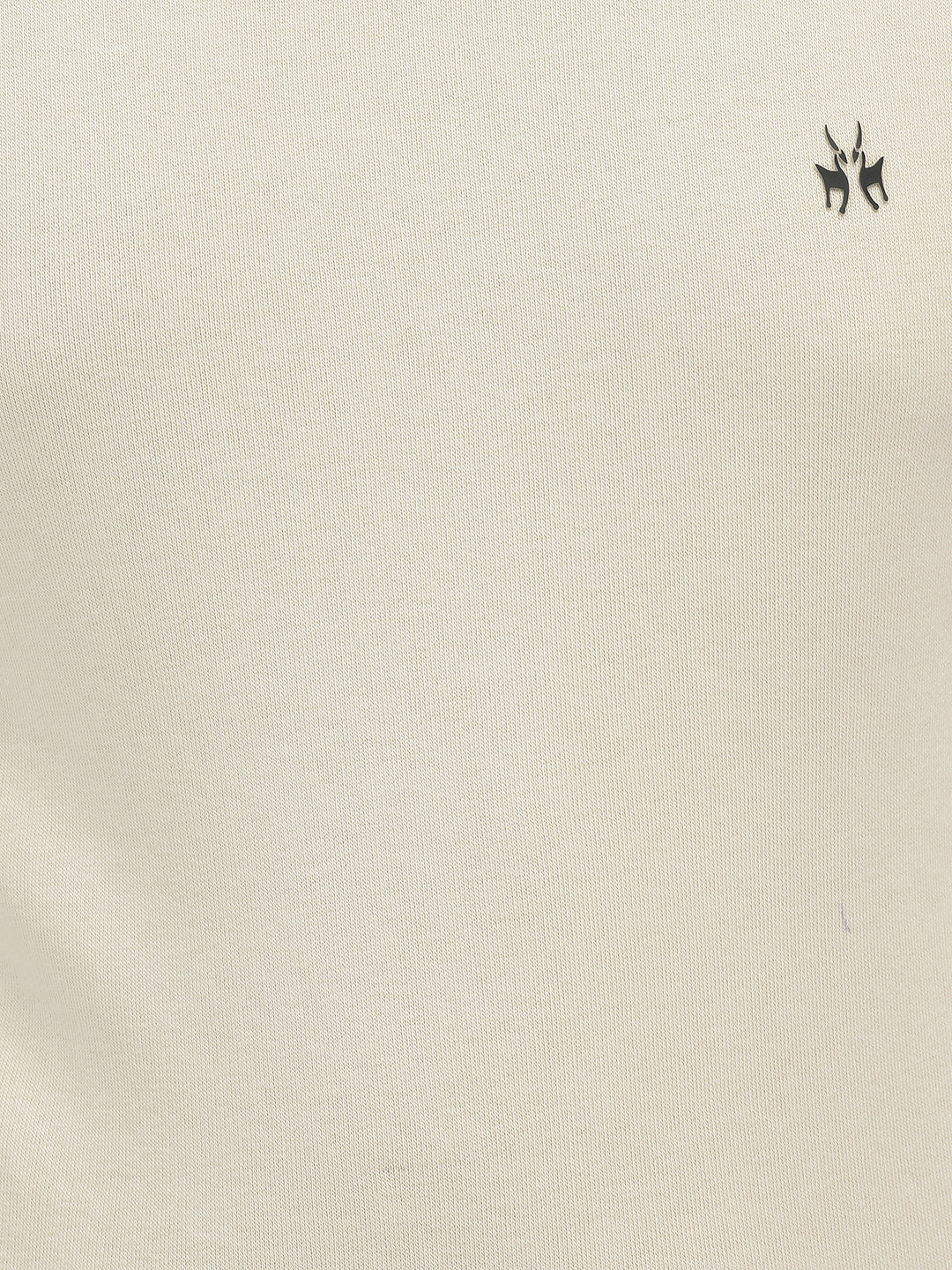 Beige Solid SweatShirts-Girls SweatShirtss-Crimsoune Club