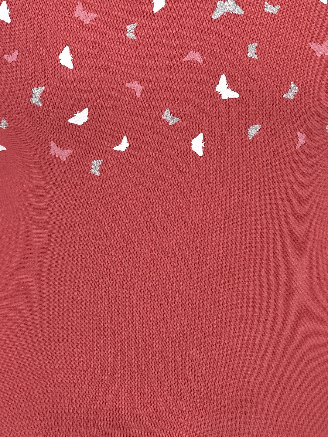 Red Printed SweatShirts-Girls SweatShirtss-Crimsoune Club