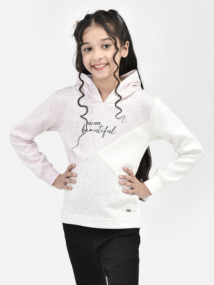 Pink Printed Hooded SweatShirts-Girls SweatShirtss-Crimsoune Club