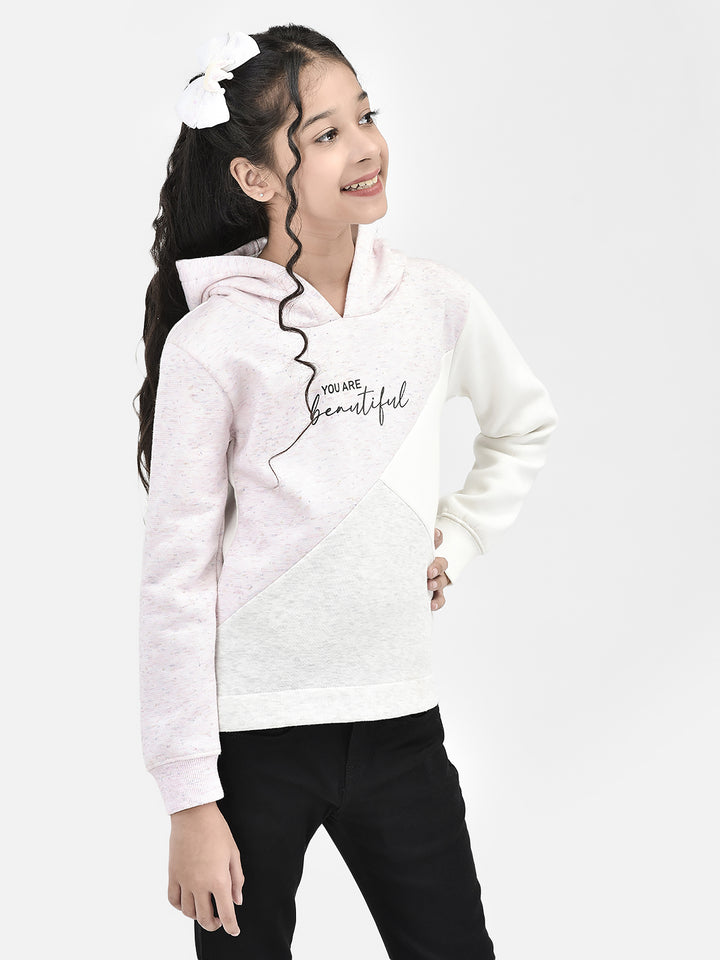 Pink Printed Hooded SweatShirts-Girls SweatShirtss-Crimsoune Club