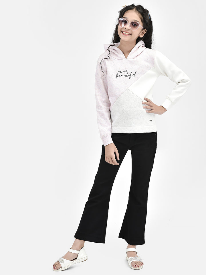 Pink Printed Hooded SweatShirts-Girls SweatShirtss-Crimsoune Club