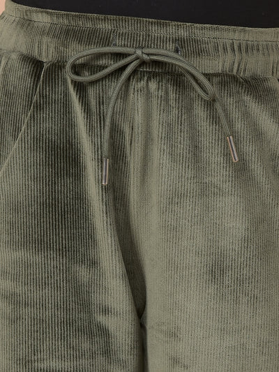 Olive Trackpants-Girls Trackpants-Crimsoune Club