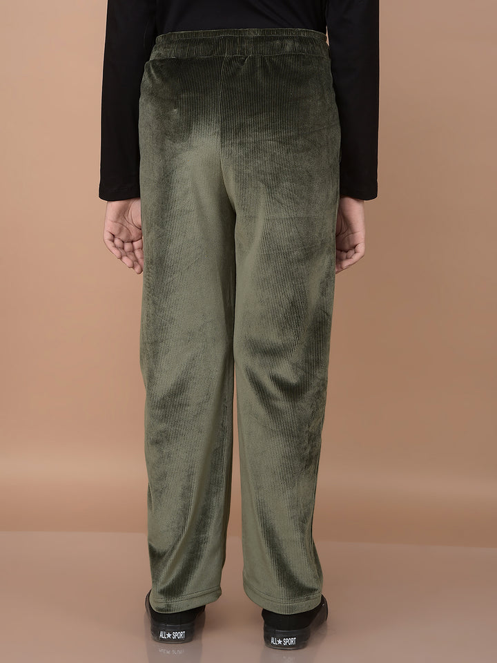 Olive Trackpants-Girls Trackpants-Crimsoune Club