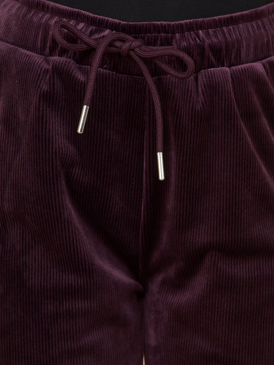 Purple Trackpants-Girls Trackpants-Crimsoune Club