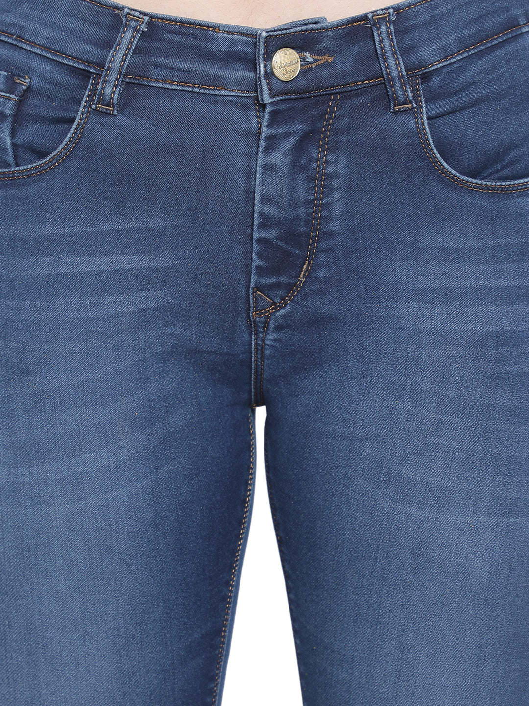 Blue Ankle Length Jeans-Women Jeans-Crimsoune Club