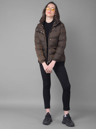 Brown Jacket-Women Jackets-Crimsoune Club