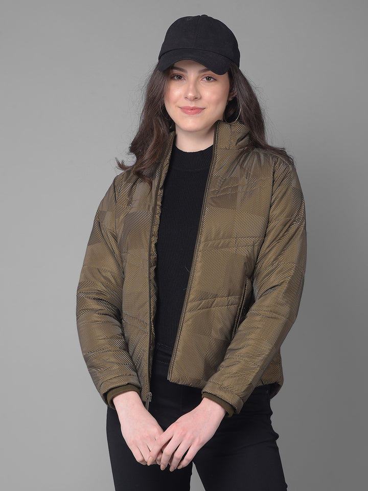 Olive Jacket-Women Jackets-Crimsoune Club