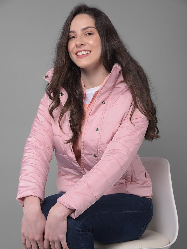 Pink Jacket-Women Jackets-Crimsoune Club
