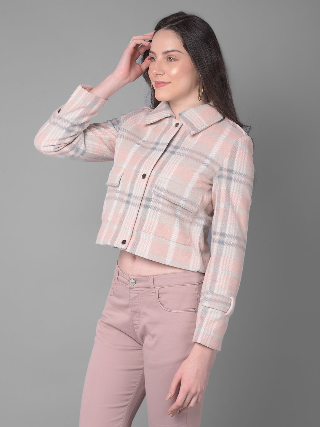 Peach Jacket-Women Jackets-Crimsoune Club