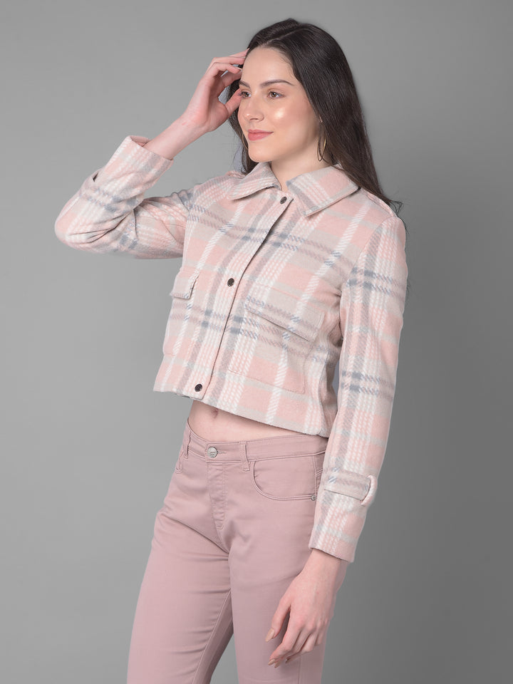 Peach Jacket-Women Jackets-Crimsoune Club
