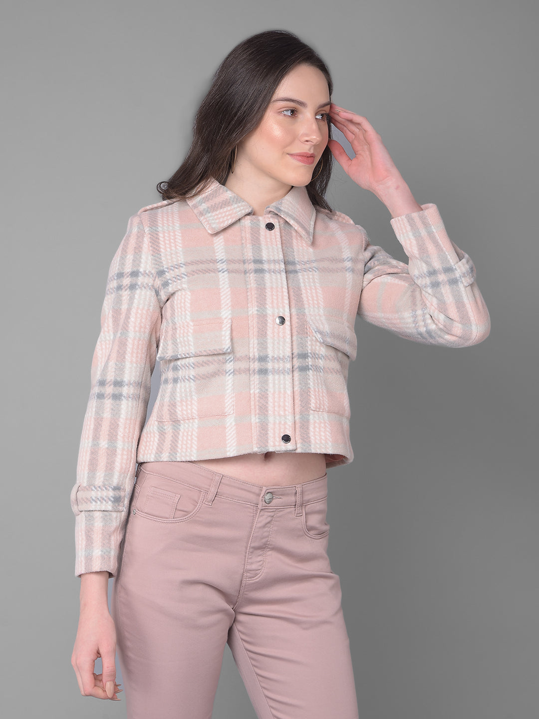 Peach Jacket-Women Jackets-Crimsoune Club
