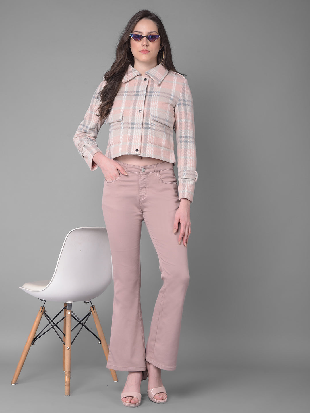 Peach Jacket-Women Jackets-Crimsoune Club
