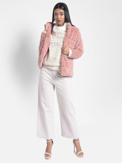 Pink Puffer Jackets-Women Jackets-Crimsoune Club