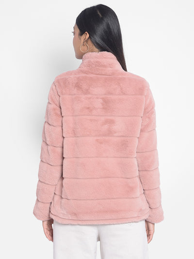 Pink Puffer Jackets-Women Jackets-Crimsoune Club