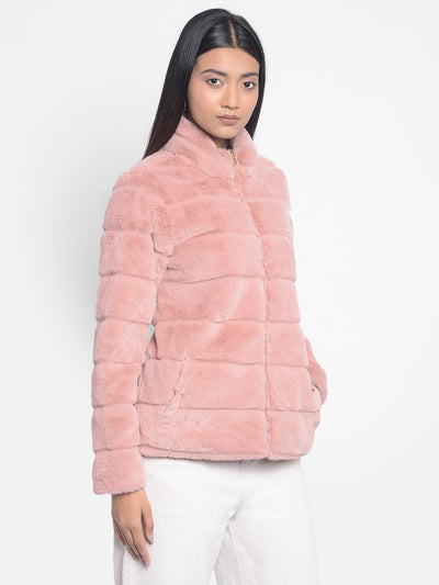 Pink Puffer Jackets-Women Jackets-Crimsoune Club