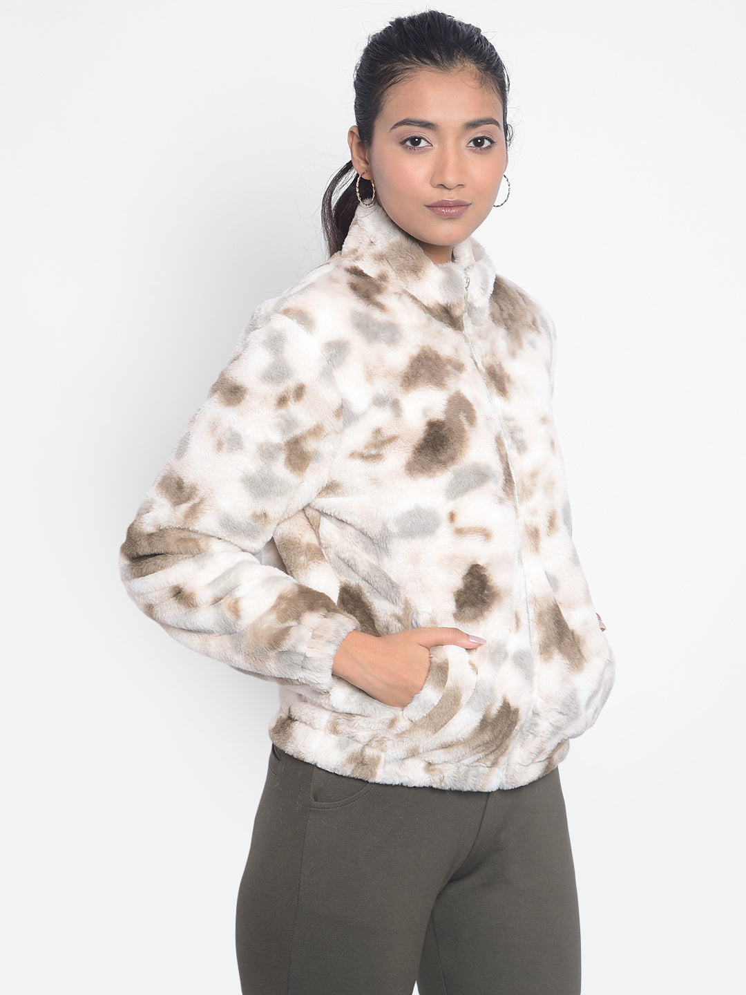 Multi Colour Printed Jackets-Women Jackets-Crimsoune Club