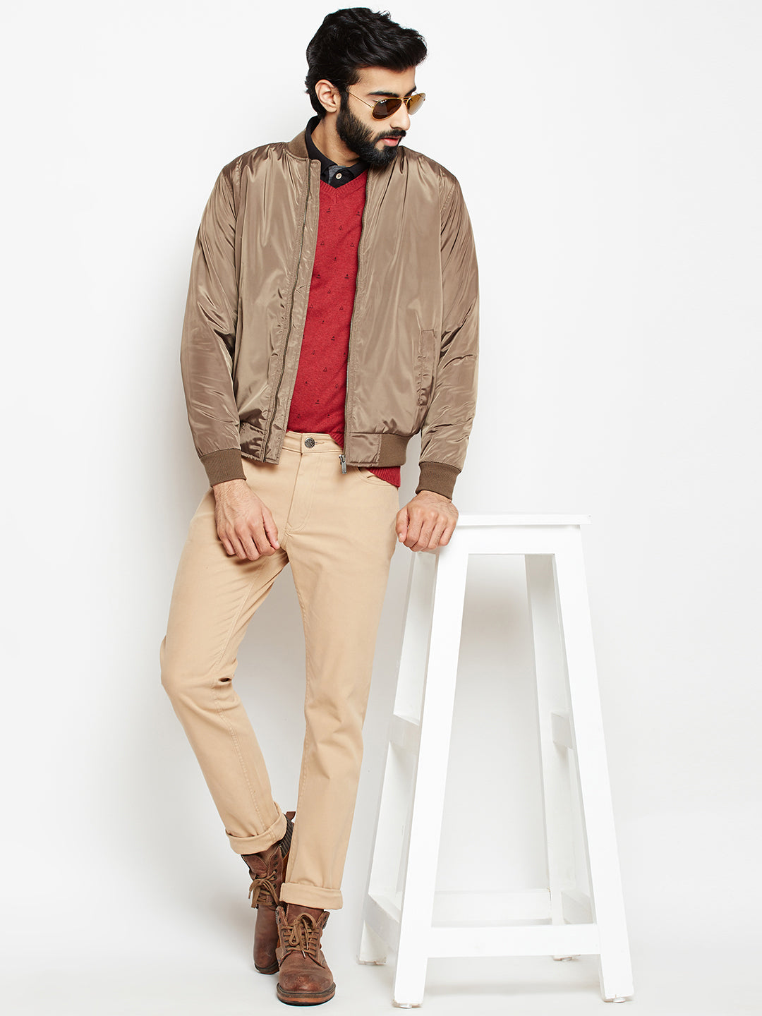 Brown Jacket-Mens Jackets-Crimsoune Club