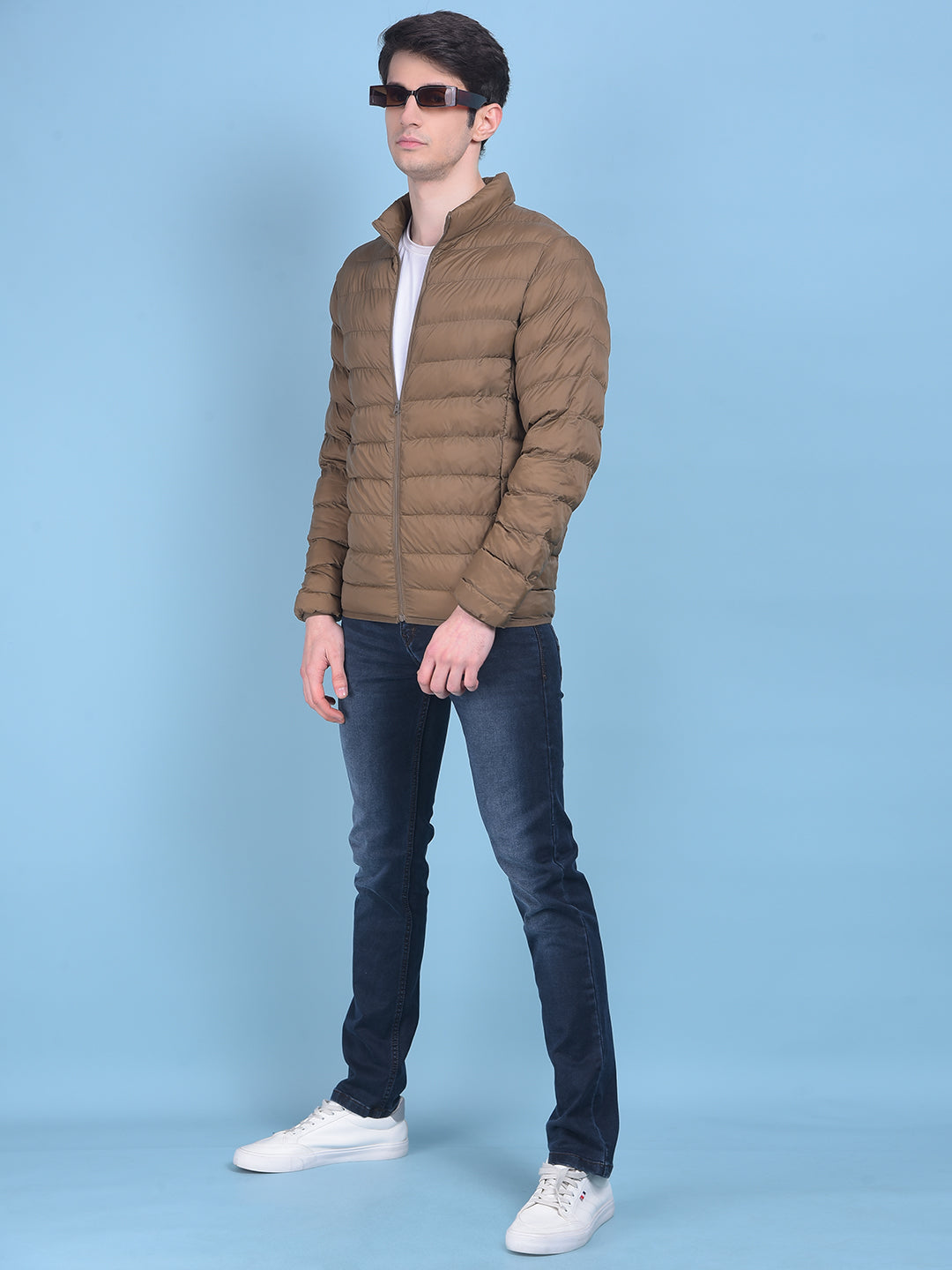 Puffer Jacket in Copper Color-Men Jacket-Crimsoune Club