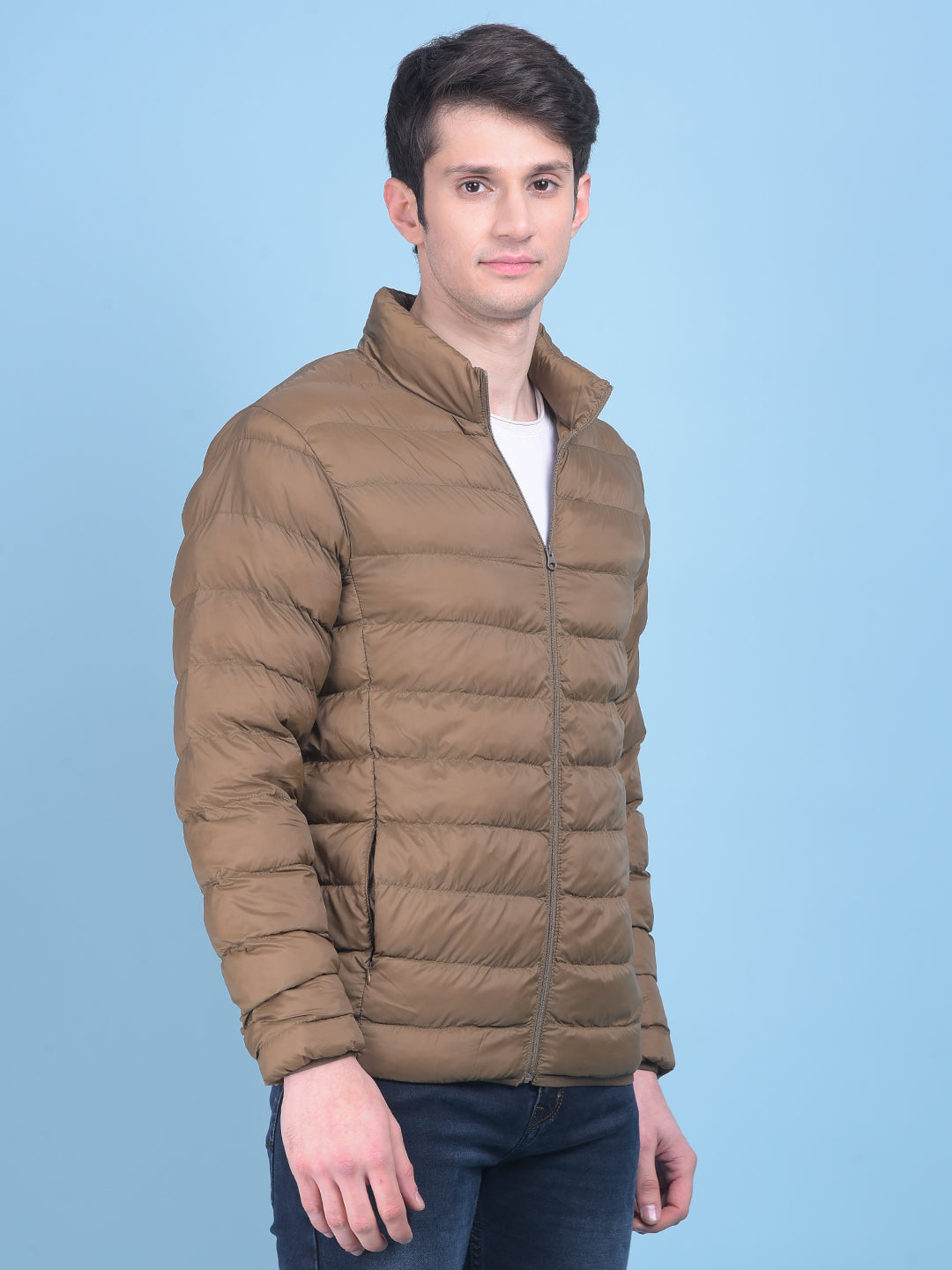 Puffer Jacket in Copper Color-Men Jacket-Crimsoune Club