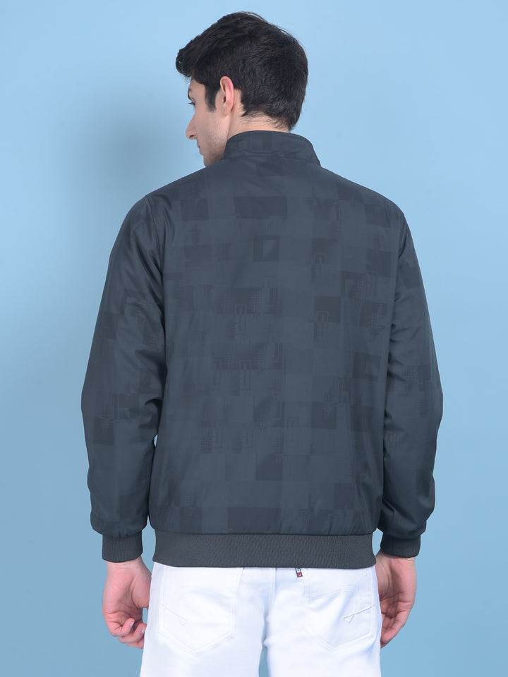 Green Printed Jacket-Men Jackets-Crimsoune Club
