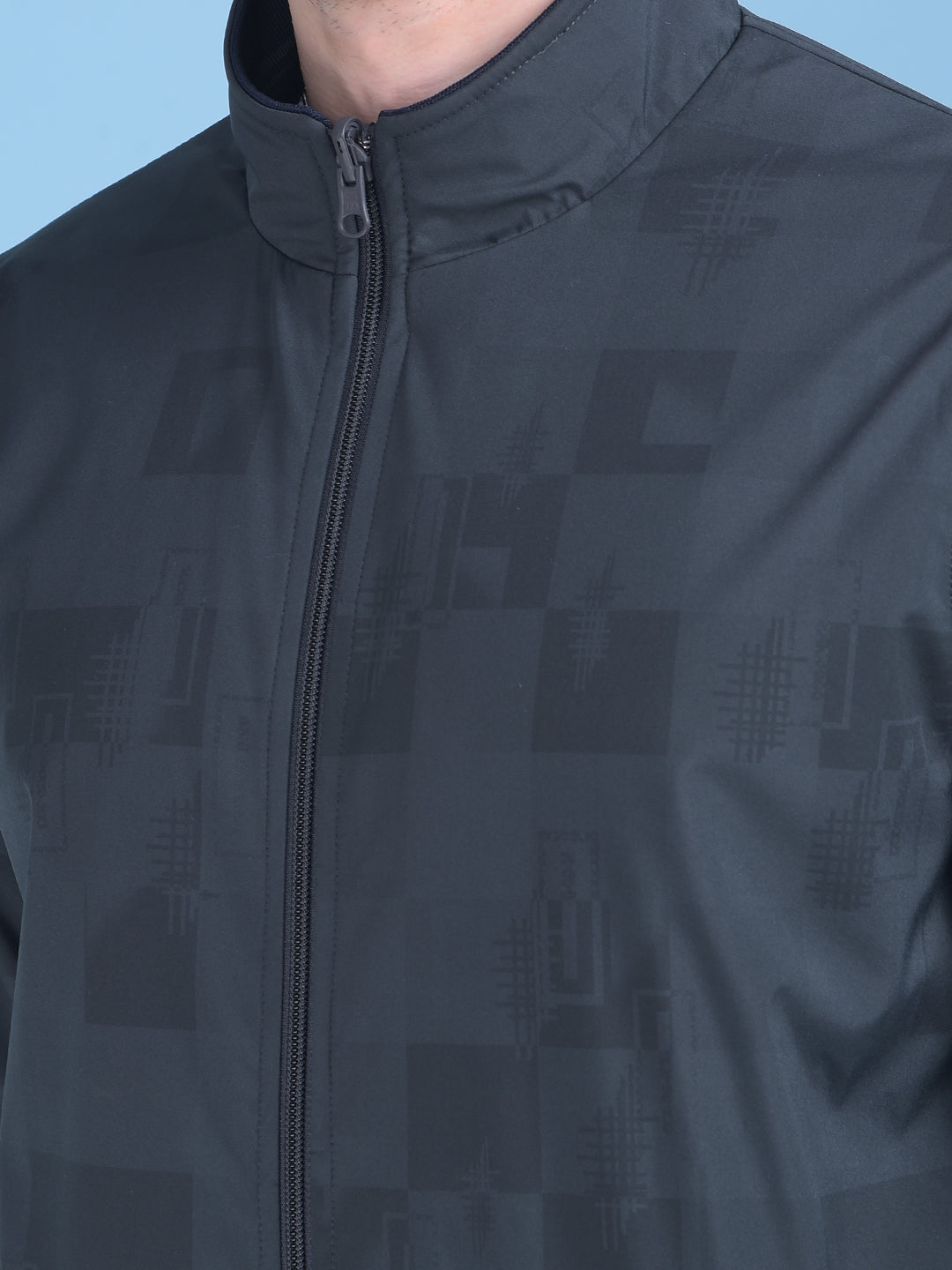 Green Printed Jacket-Men Jackets-Crimsoune Club