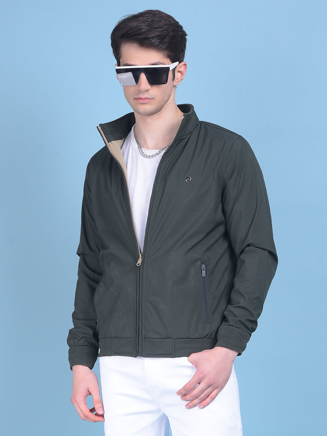 Black Reversible Jacket-Men Jackets-Crimsoune Club