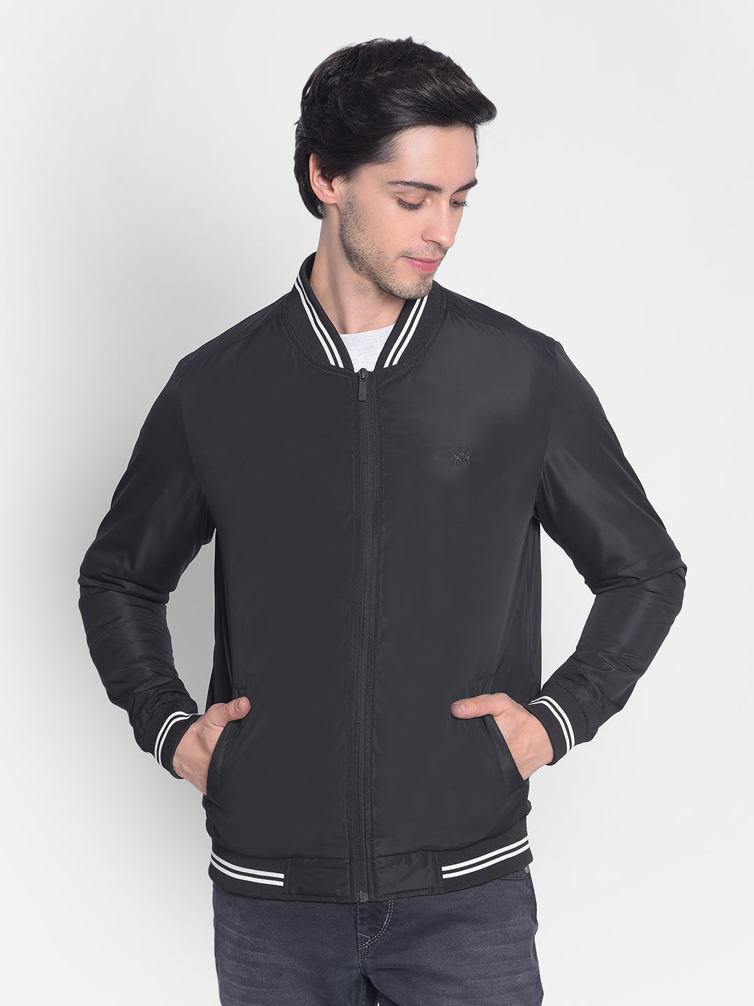 Black Reversible Jacket-Men Jackets-Crimsoune Club