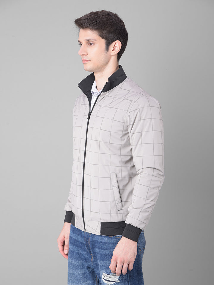 Grey Reversible Bomber Jacket-Men Jackets-Crimsoune Club
