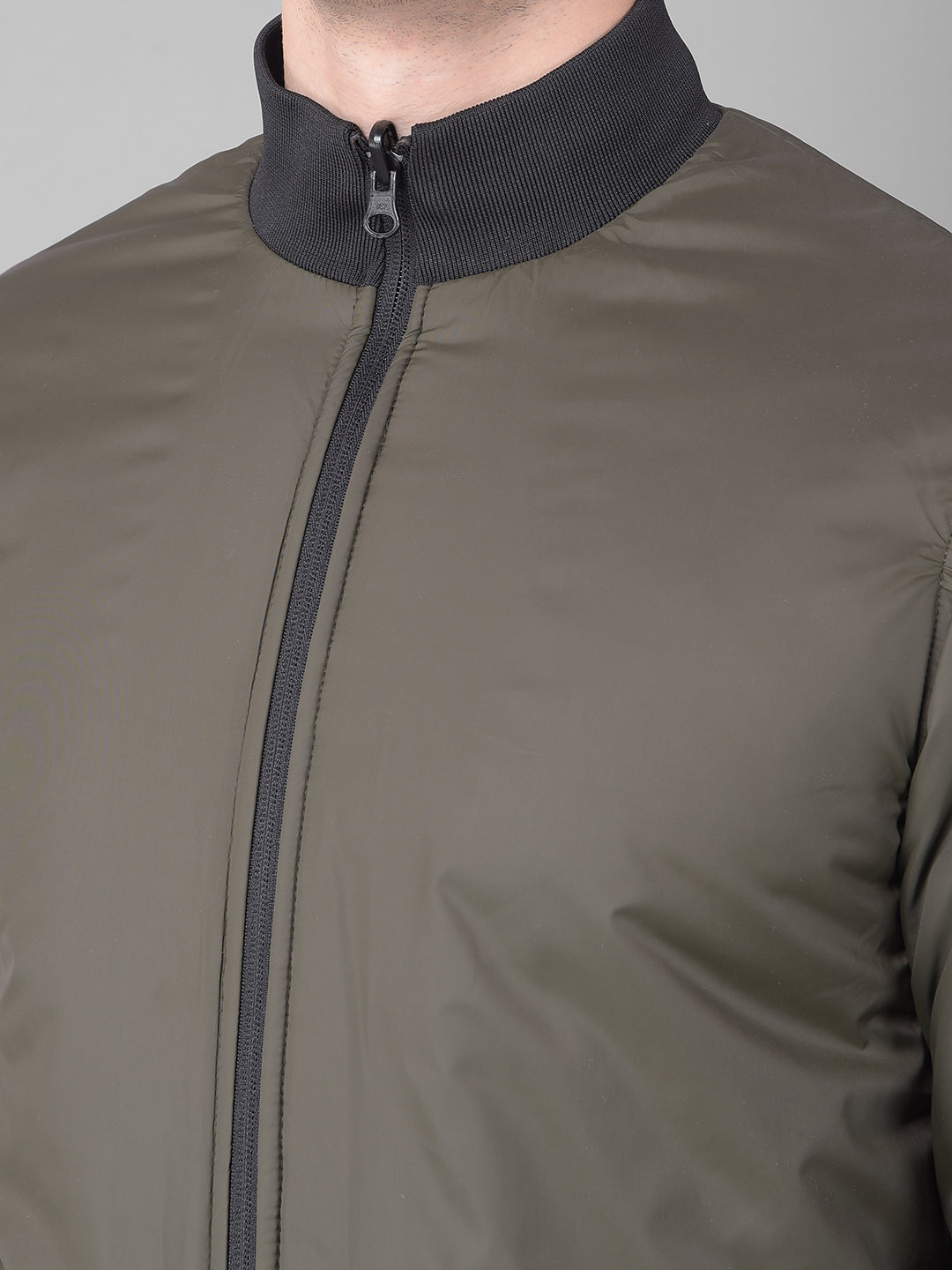 Olive Reversible Bomber Jacket-Men Jackets-Crimsoune Club